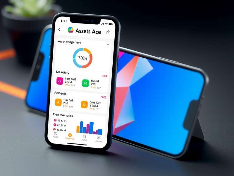 Ahmedabad Assets Ace mobile app interface on smartphone